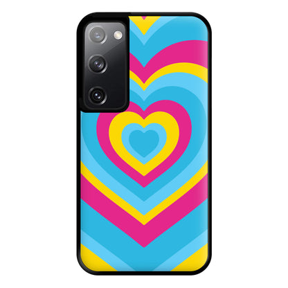 Pansexual Pride Heart Phone Case for Galaxy S20