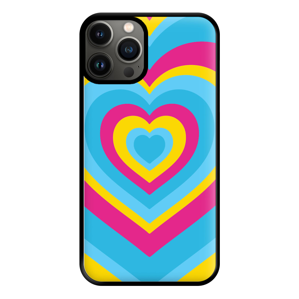 Pansexual Pride Heart Phone Case for iPhone 11 Pro Max