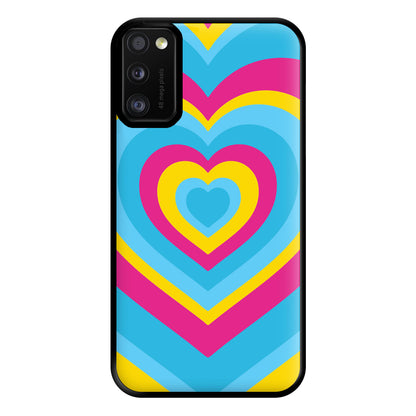 Pansexual Pride Heart Phone Case for Galaxy A41