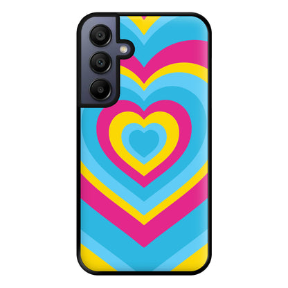 Pansexual Pride Heart Phone Case for Galaxy A15