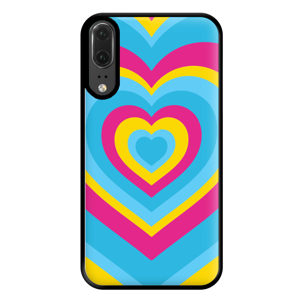 Pansexual Pride Heart Phone Case for Huawei P20