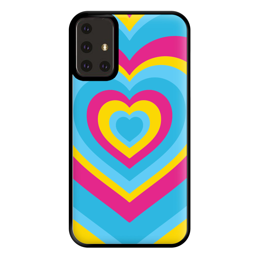 Pansexual Pride Heart Phone Case for Galaxy A71