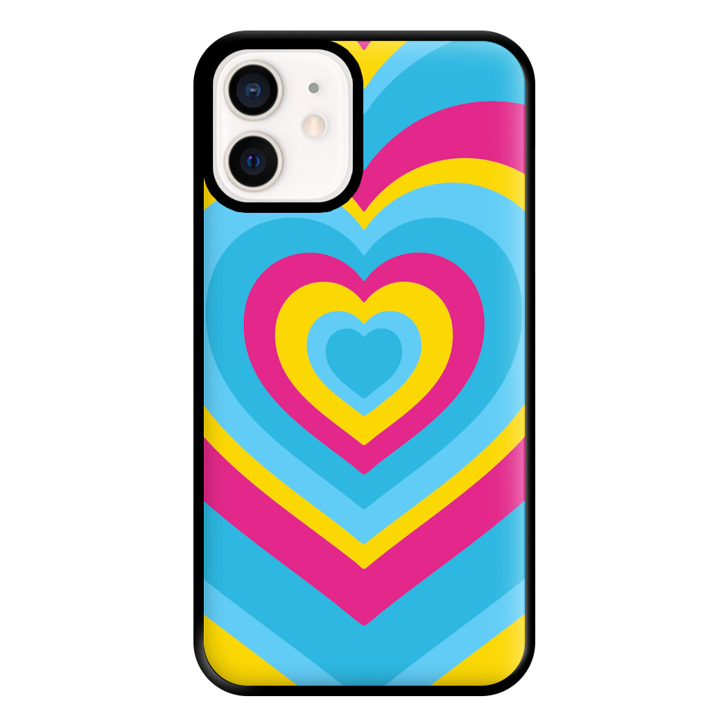 Pansexual Pride Heart Phone Case for iPhone 12 Mini