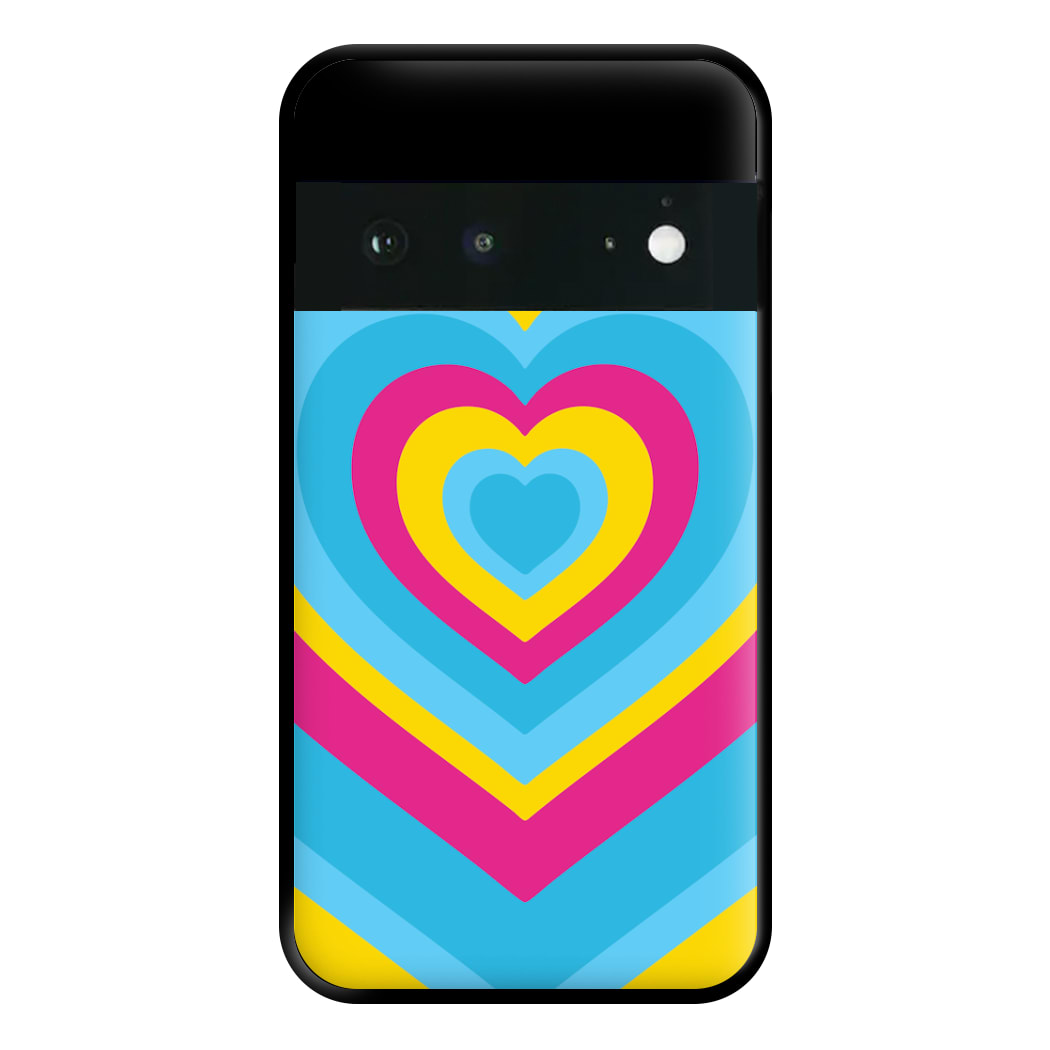 Pansexual Pride Heart Phone Case for Google Pixel 6a