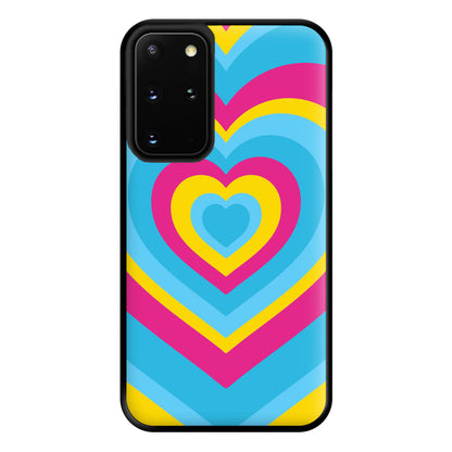 Pansexual Pride Heart Phone Case for Galaxy S20 Plus