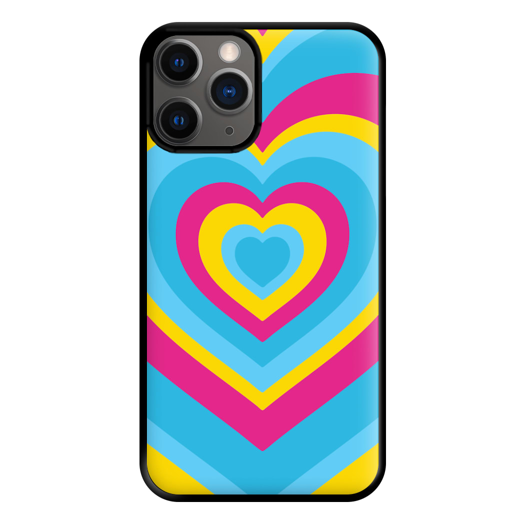 Pansexual Pride Heart Phone Case for iPhone 12 Pro Max