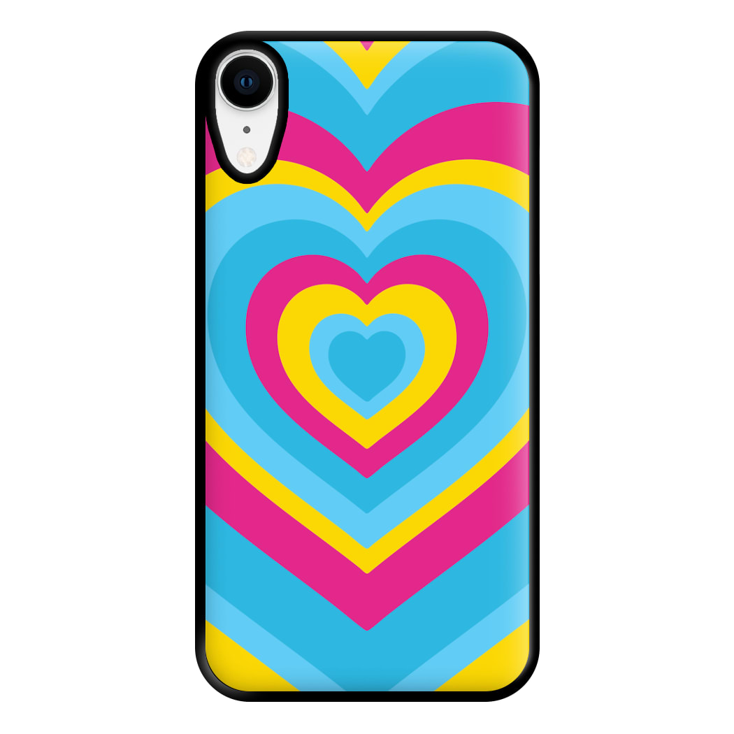 Pansexual Pride Heart Phone Case for iPhone XR