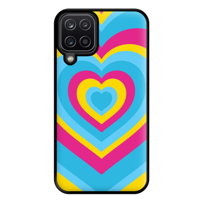 Pansexual Pride Heart Phone Case for Galaxy A12