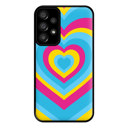 Pansexual Pride Heart Phone Case for Galaxy A33