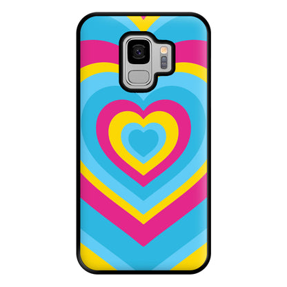 Pansexual Pride Heart Phone Case for Galaxy S9 Plus