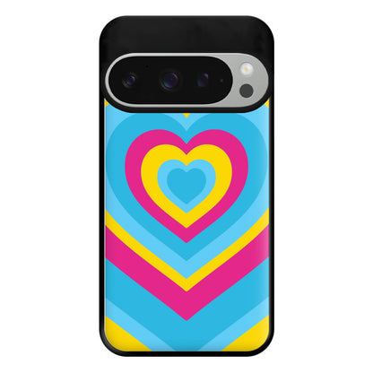 Pansexual Pride Heart Phone Case for Google Pixel 9 Pro XL