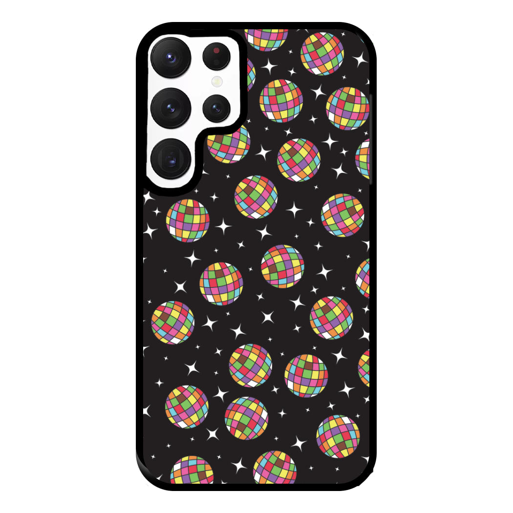 Rainbow Discoballs Phone Case for Galaxy S22 Ultra