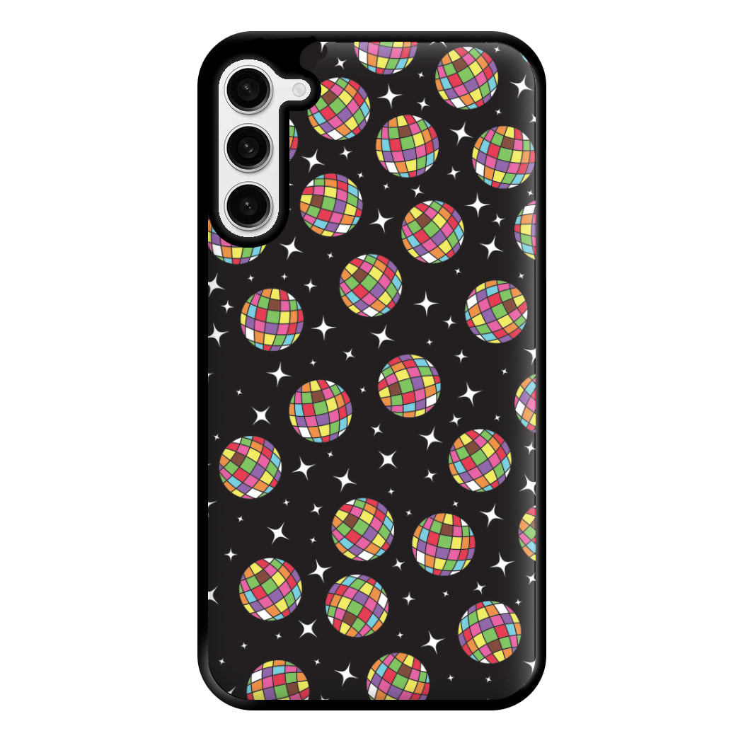 Rainbow Discoballs Phone Case for Galaxy S23 Plus