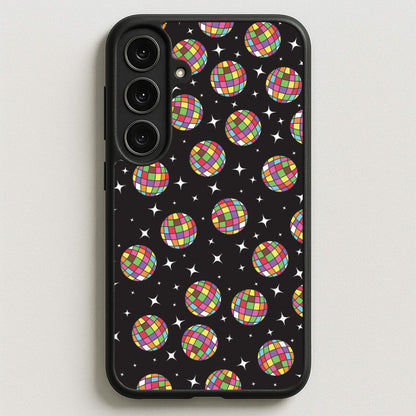 Rainbow Discoballs Phone Case for Galaxy S25FE