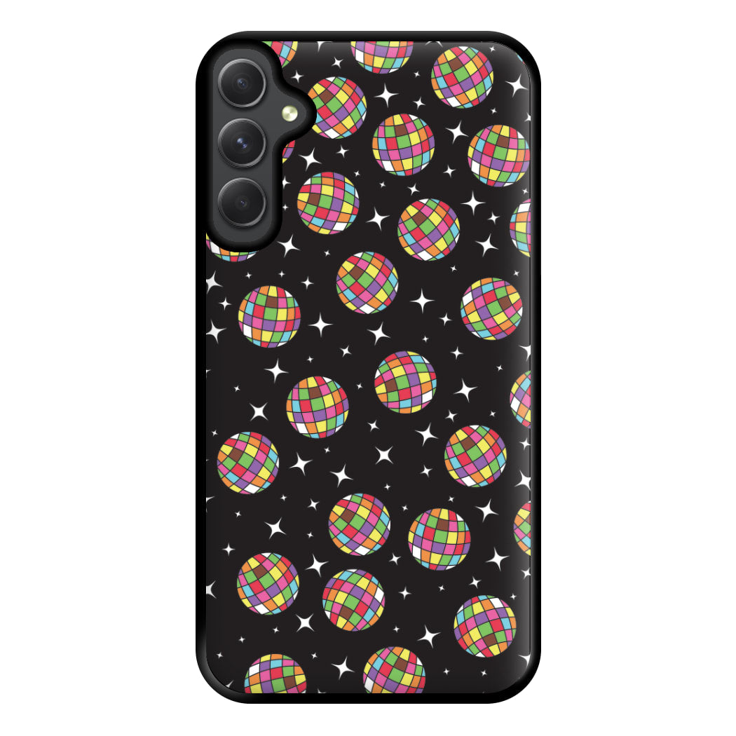 Rainbow Discoballs Phone Case for Galaxy A14