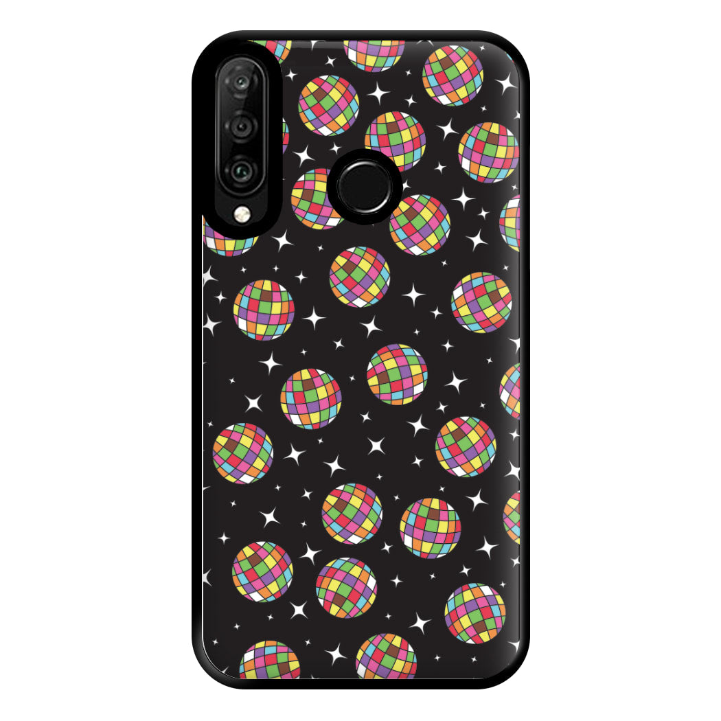 Rainbow Discoballs Phone Case for Huawei P30 Lite