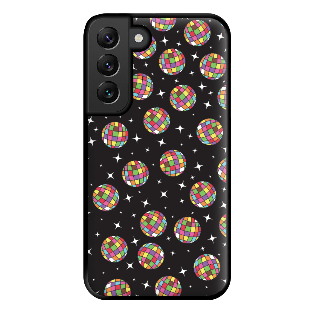 Rainbow Discoballs Phone Case for Galaxy S22 Plus