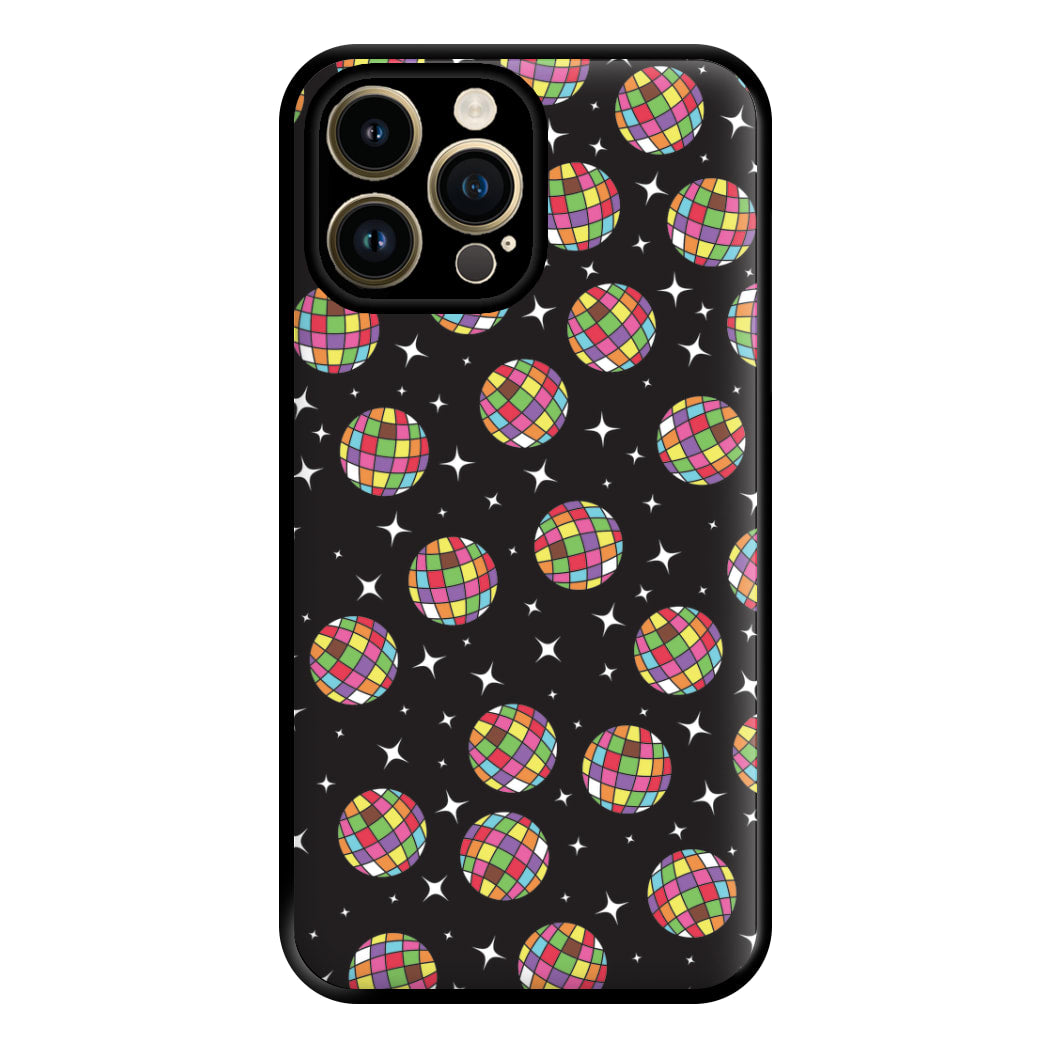 Rainbow Discoballs Phone Case for iPhone 14 Pro Max