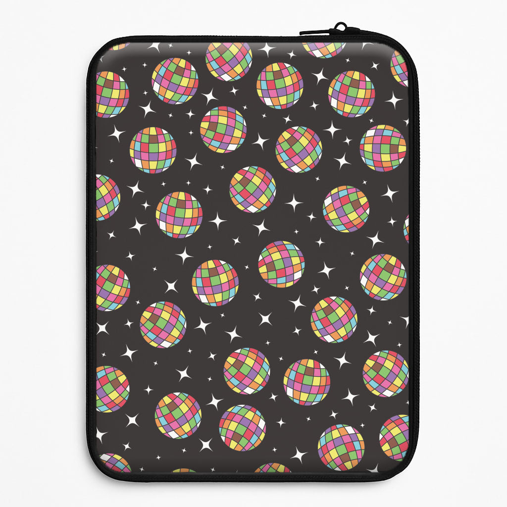 Rainbow Discoballs Laptop Sleeve