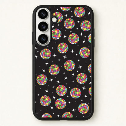 Rainbow Discoballs Phone Case for Galaxy S26 Plus
