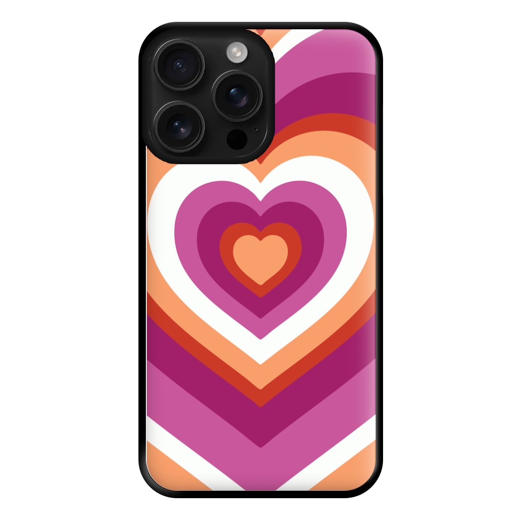 Lesbian Pride Heart Phone Case