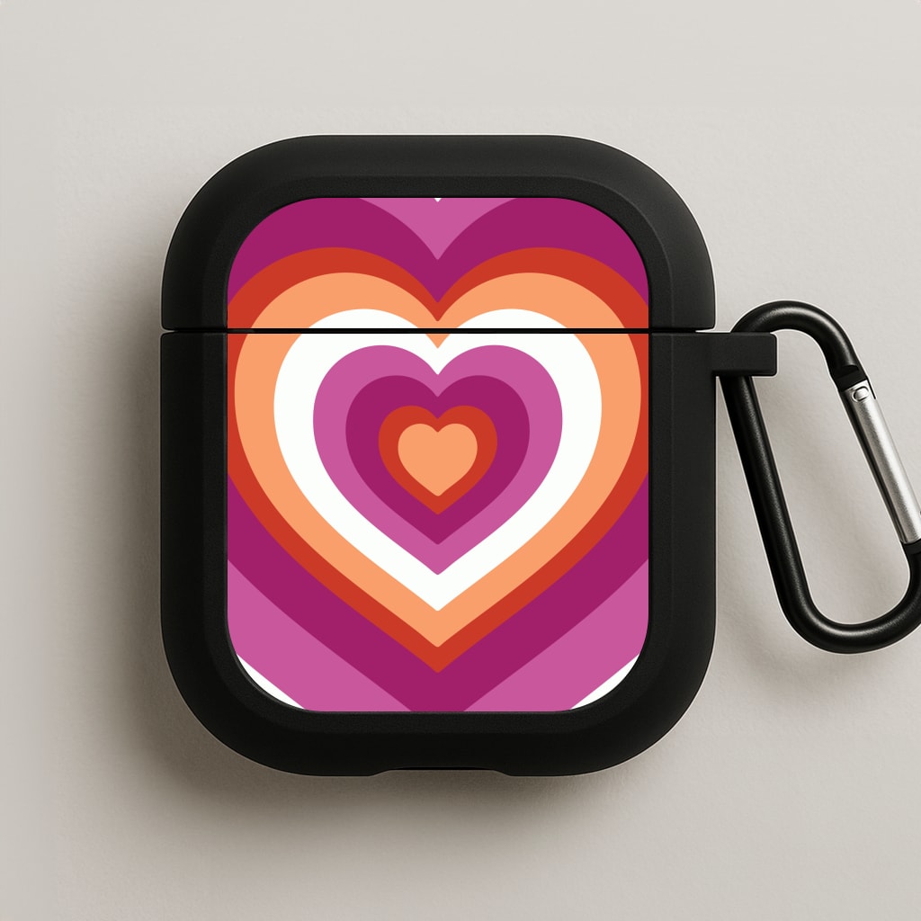 Lesbian Pride Heart AirPods Case