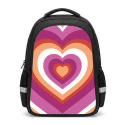 Lesbian Pride Heart Backpack