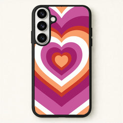 Lesbian Pride Heart Phone Case for Galaxy S26