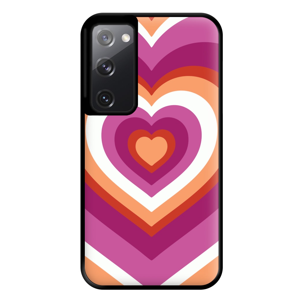 Lesbian Pride Heart Phone Case for Galaxy S20FE