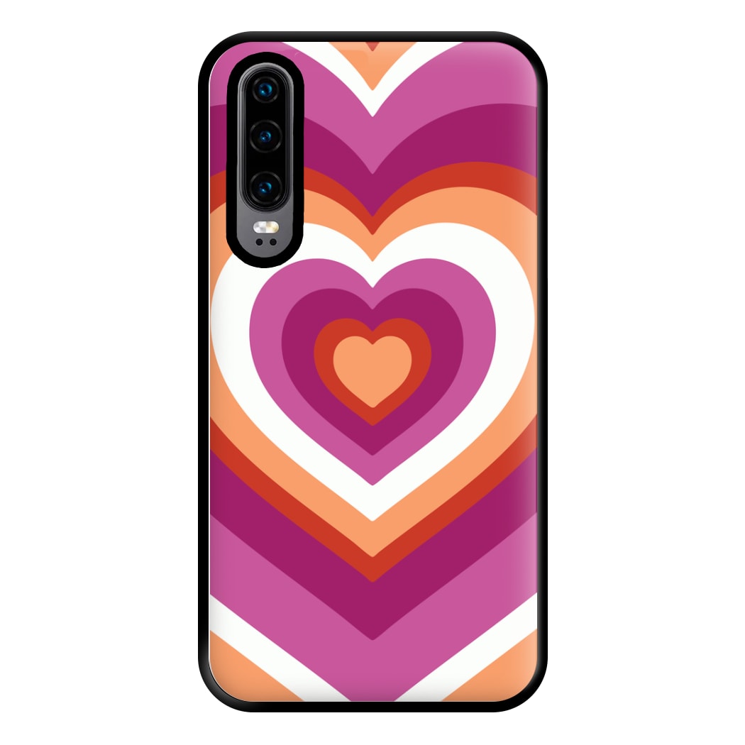 Lesbian Pride Heart Phone Case for Huawei P30