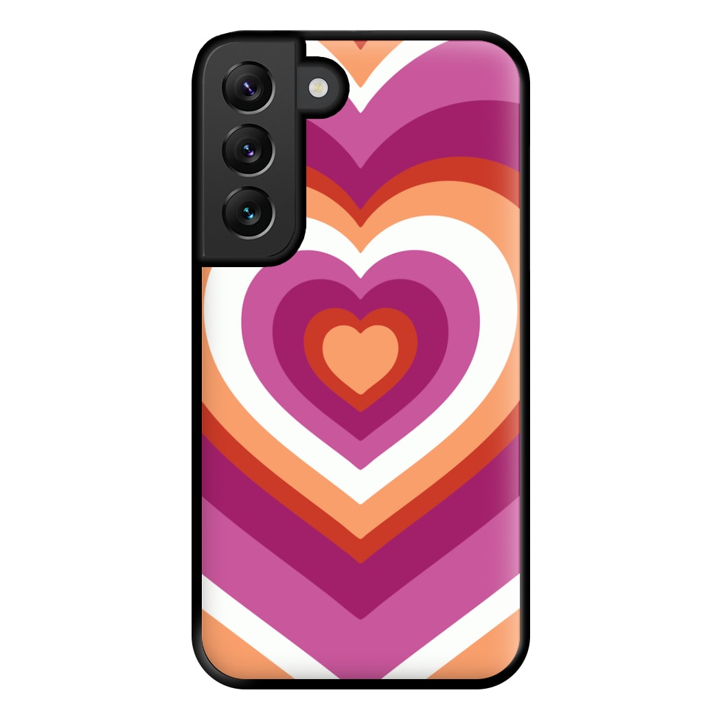 Lesbian Pride Heart Phone Case for Galaxy S22 Plus