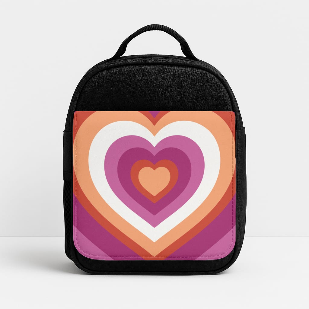 Lesbian Pride Heart Insulated Lunchbox