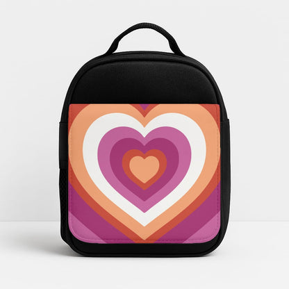 Lesbian Pride Heart Insulated Lunchbox