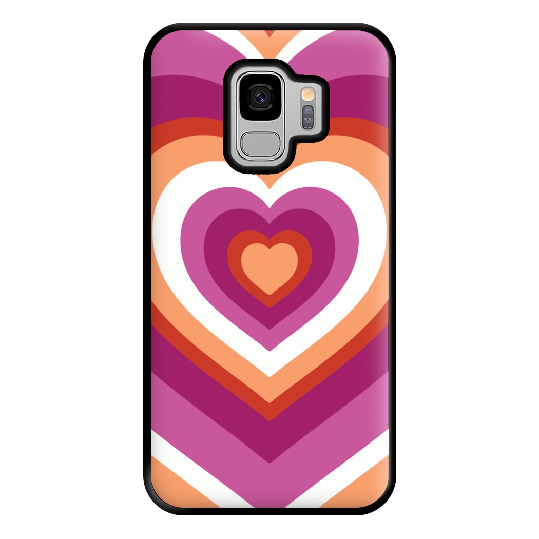 Lesbian Pride Heart Phone Case for Galaxy S9 Plus