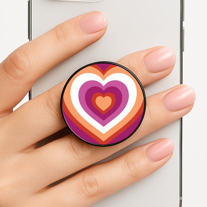 Lesbian Pride Heart Phone Grip