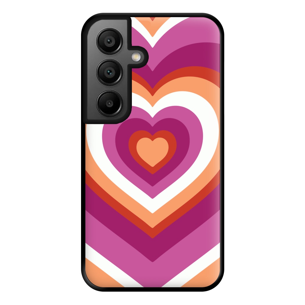 Lesbian Pride Heart Phone Case for Google Pixel 8