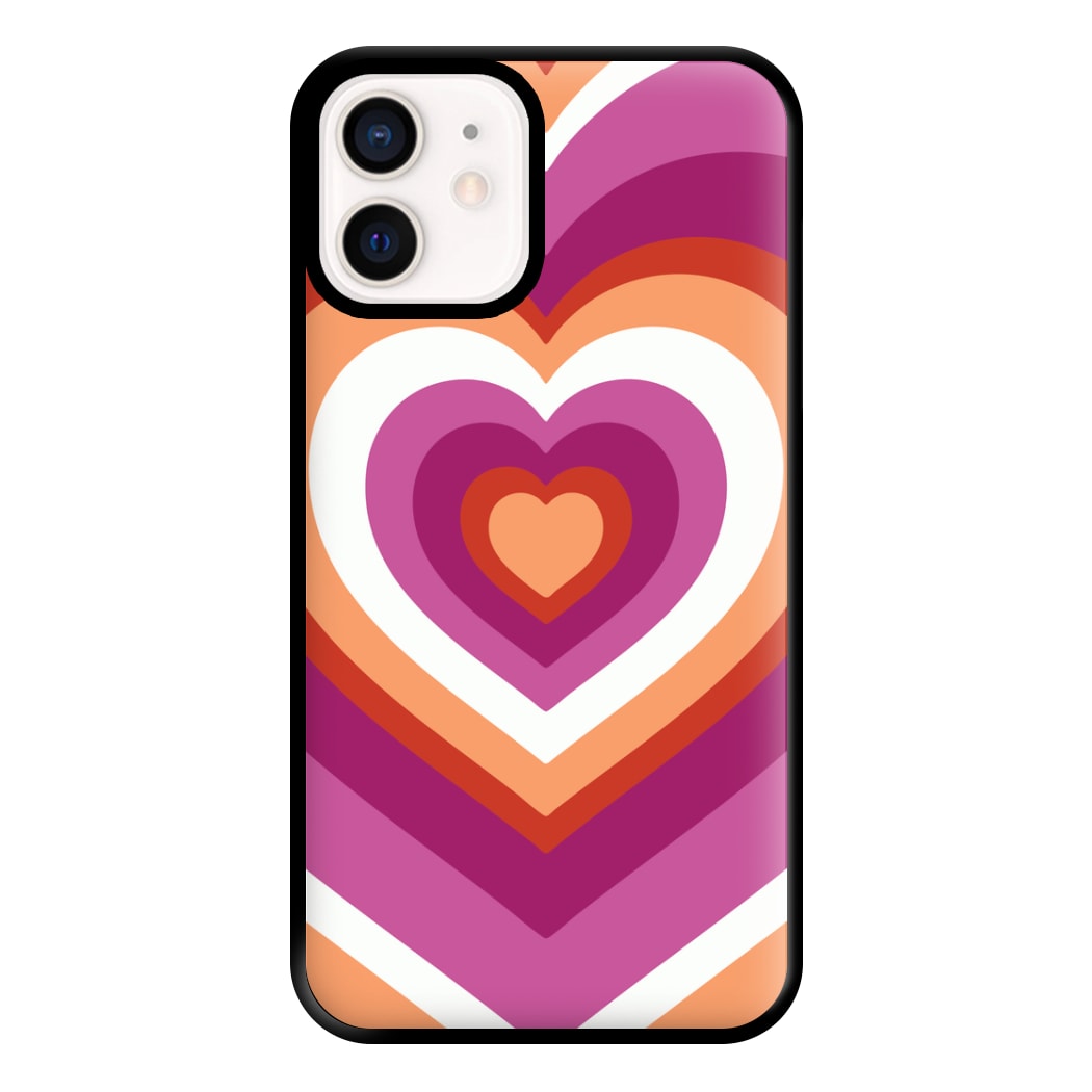 Lesbian Pride Heart Phone Case for iPhone 12 Mini