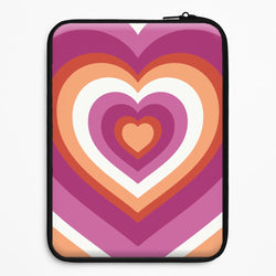 Lesbian Pride Heart Universal Laptop Sleeve