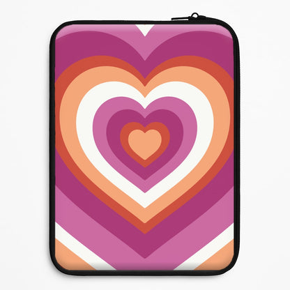 Lesbian Pride Heart Universal Laptop Sleeve