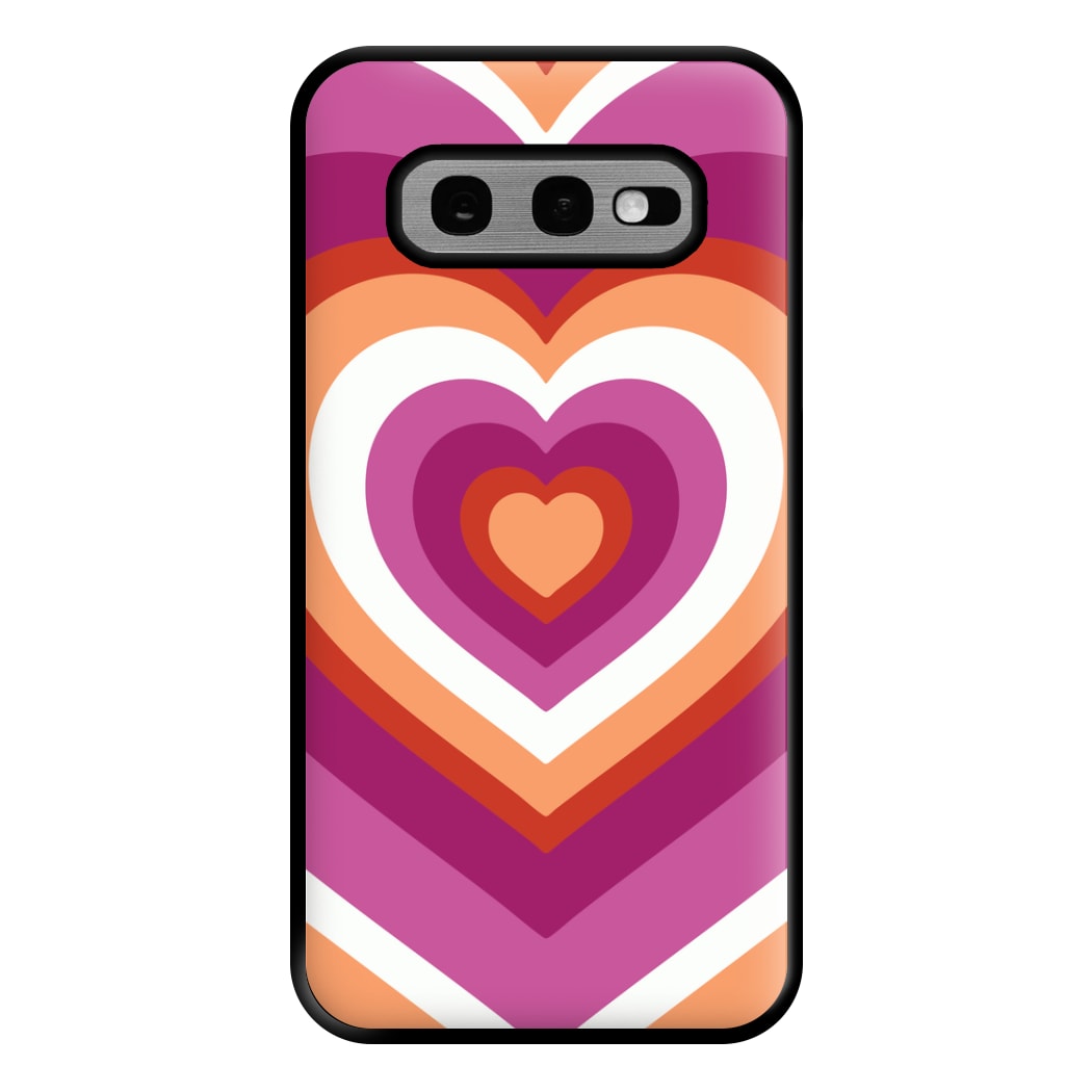 Lesbian Pride Heart Phone Case for Galaxy S10e