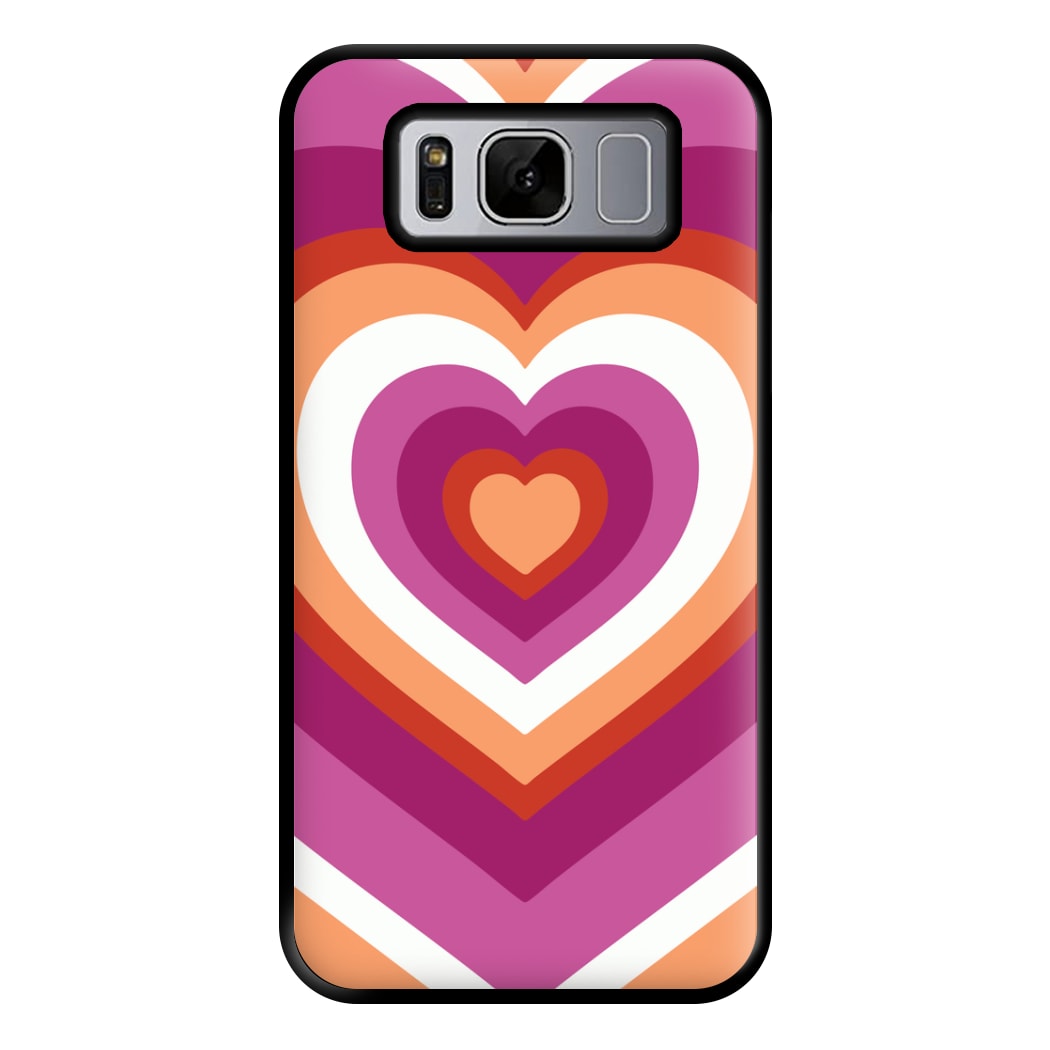 Lesbian Pride Heart Phone Case for Galaxy S8 Plus