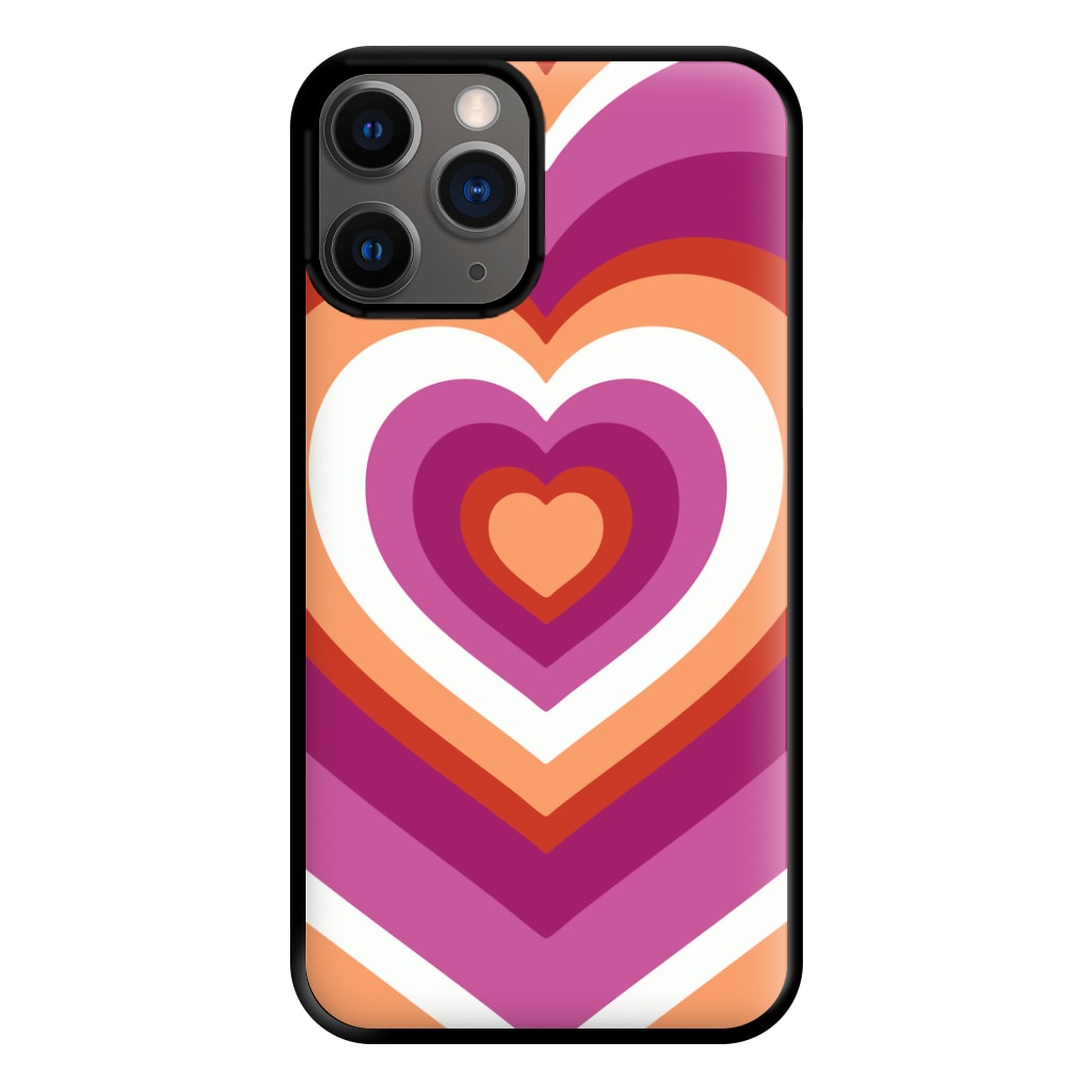 Lesbian Pride Heart Phone Case for iPhone 12 Pro Max