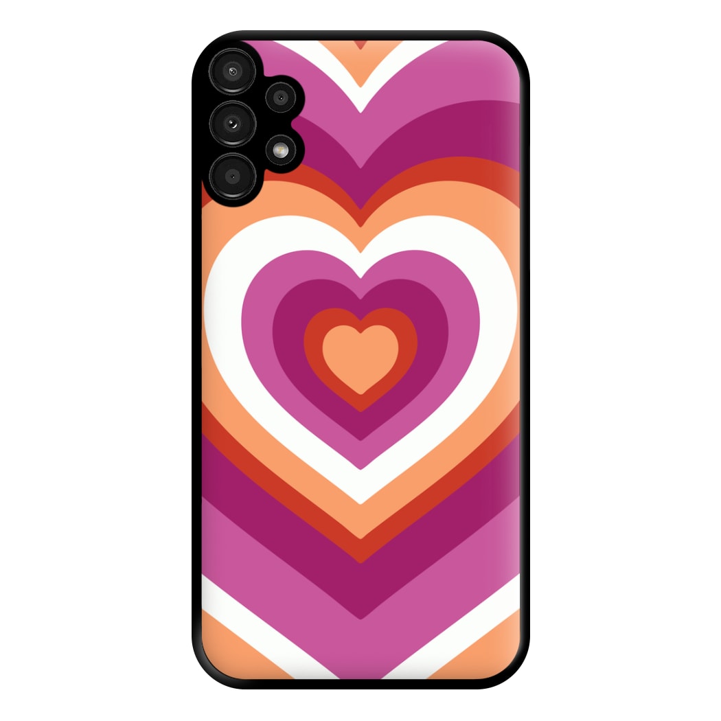 Lesbian Pride Heart Phone Case for Galaxy A13