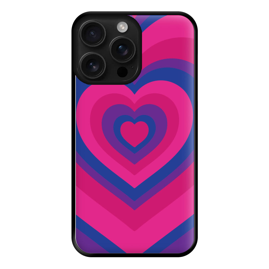 Bisexual Pride Heart Phone Case