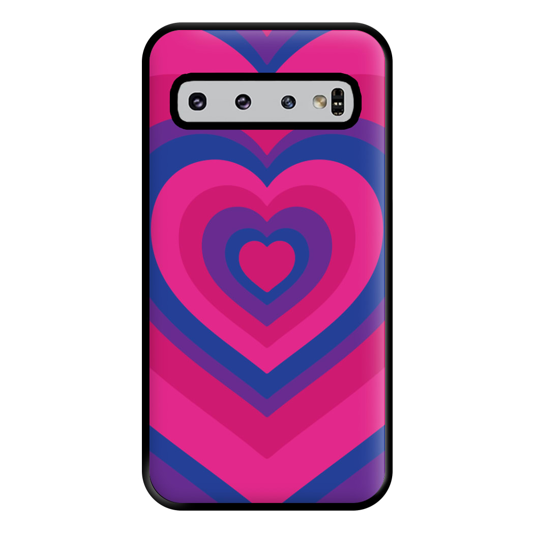 Bisexual Pride Heart Phone Case for Galaxy S10 Plus