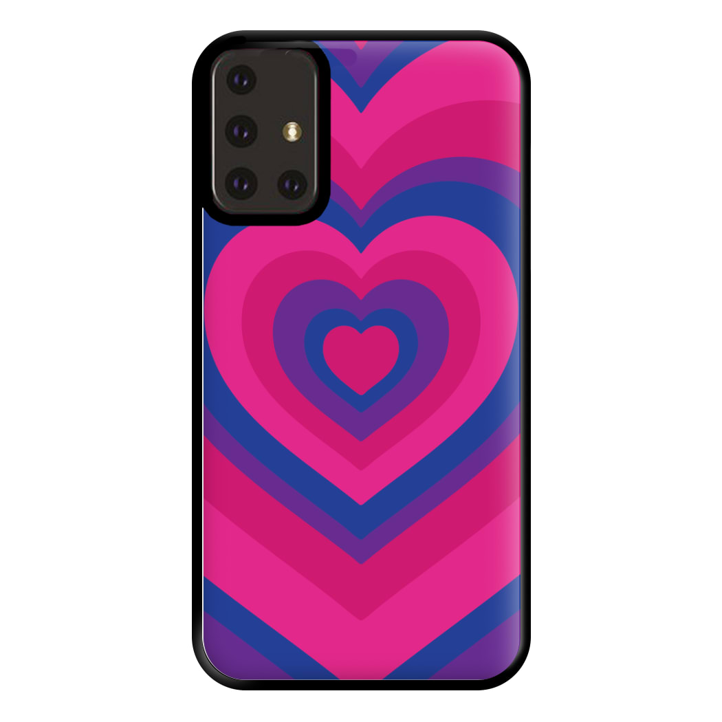 Bisexual Pride Heart Phone Case for Galaxy A71