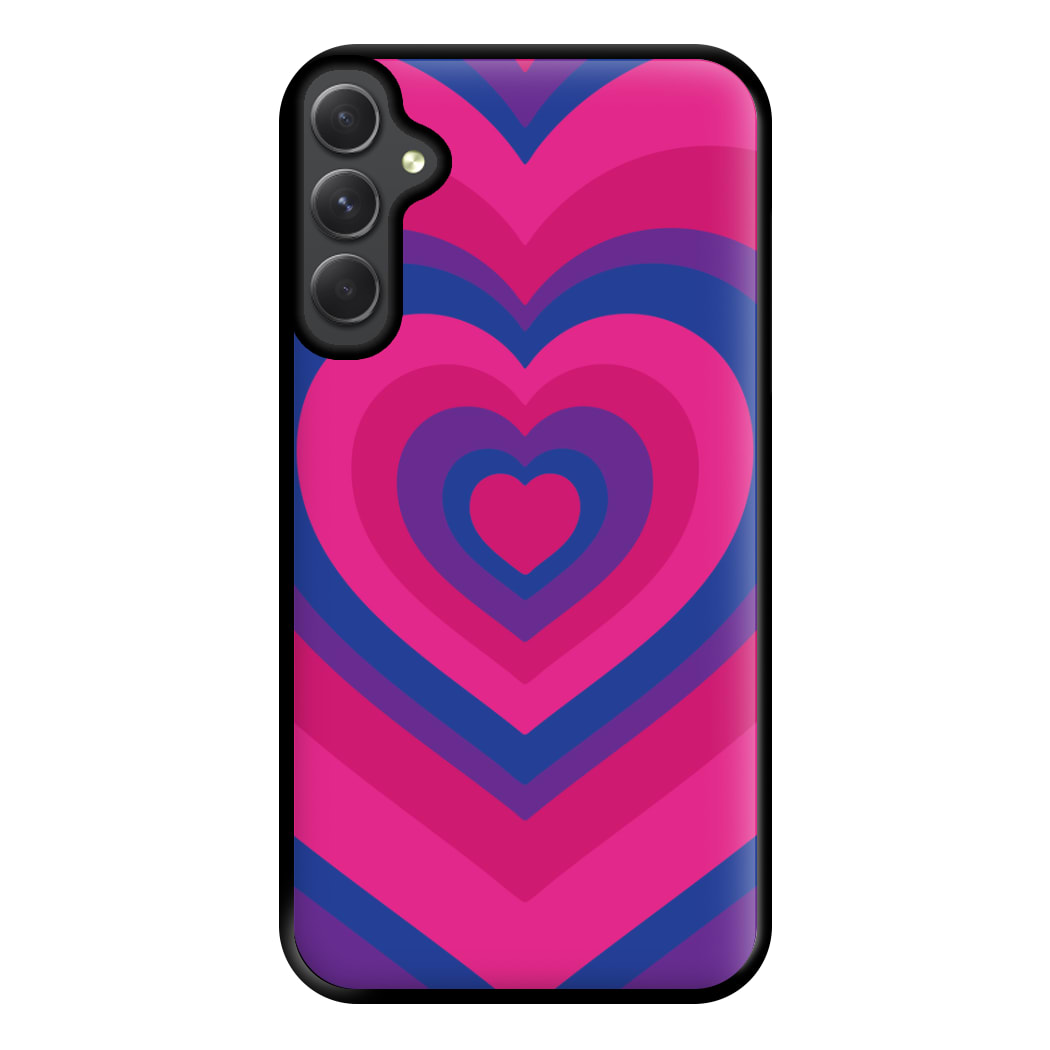 Bisexual Pride Heart Phone Case for Galaxy A54