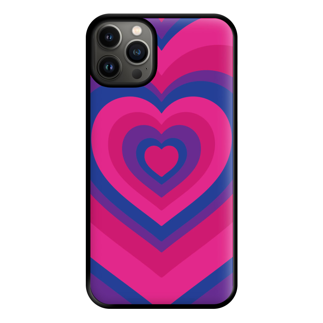 Bisexual Pride Heart Phone Case for iPhone 13