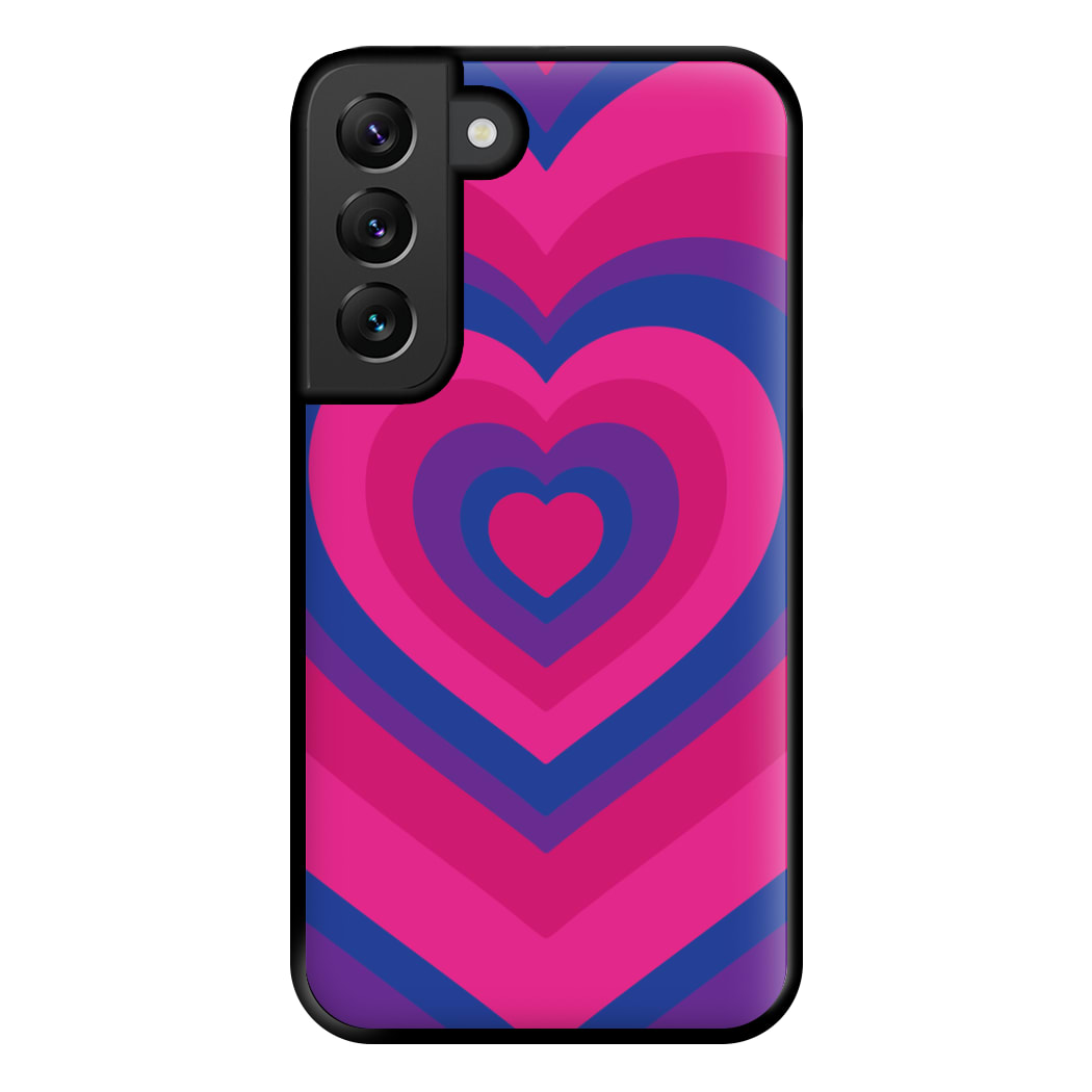 Bisexual Pride Heart Phone Case for Galaxy S22 Plus