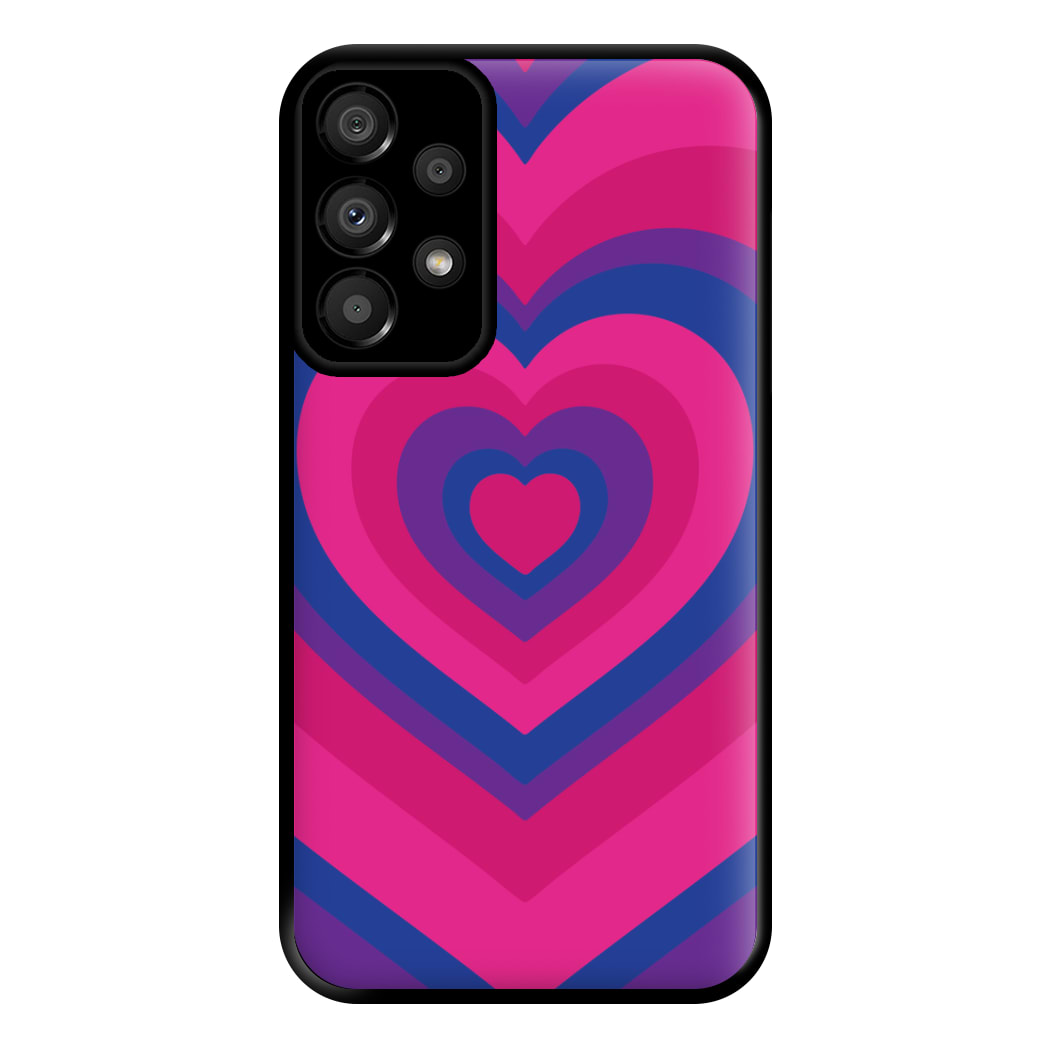 Bisexual Pride Heart Phone Case for Galaxy A33